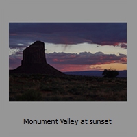 Monument Valley at sunset